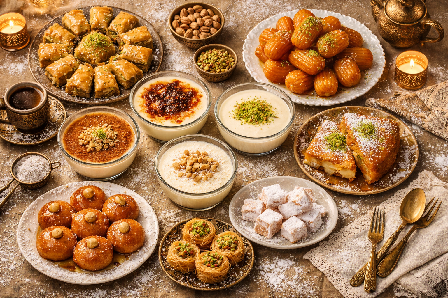 Ev yapımı Türk tatlıları